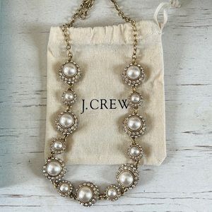 JCrew Gold and Pearl Necklace